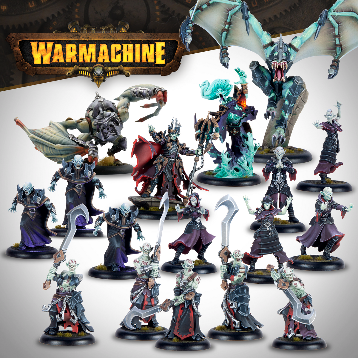 Warmachine : Boîte d'armée Dusk Fane of Nyrro – Cour des Ombres