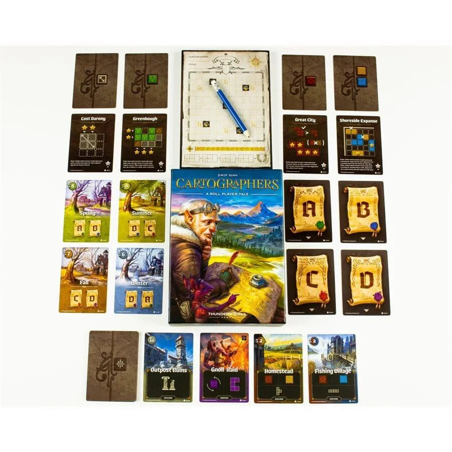 Cartographers : A Roll Player Tale C.D. Jeux