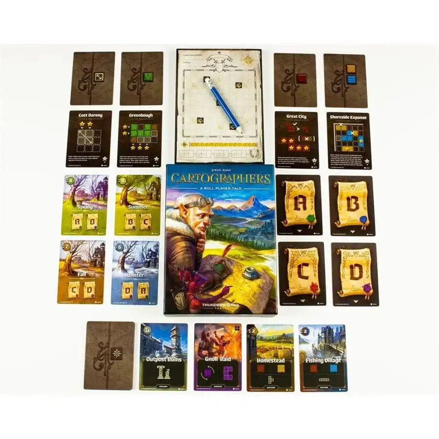 Cartographers : A Roll Player Tale C.D. Jeux