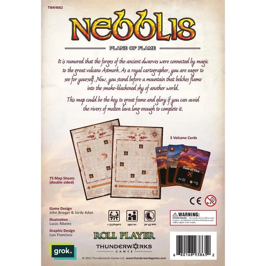 Cartographers: Map Pack 1 - Nebblis: Plane of Flame C.D. Jeux