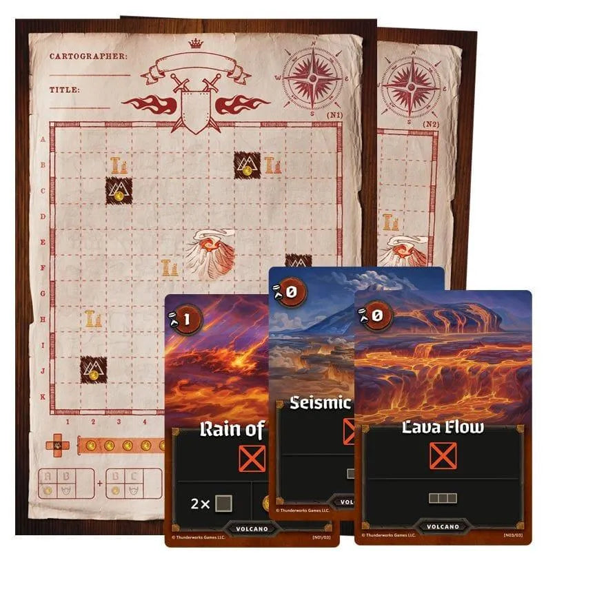 Cartographers: Map Pack 1 - Nebblis: Plane of Flame C.D. Jeux