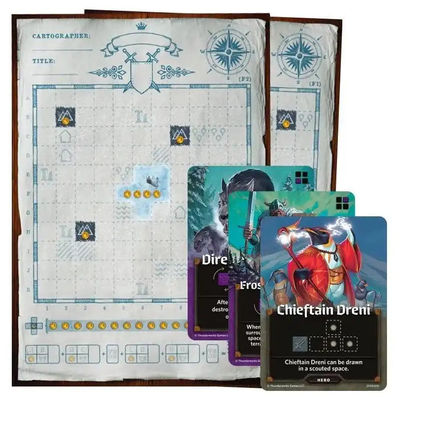 Cartographers: Map Pack 4 - Frozen Expanse: Realm of Frost Giants C.D. Jeux