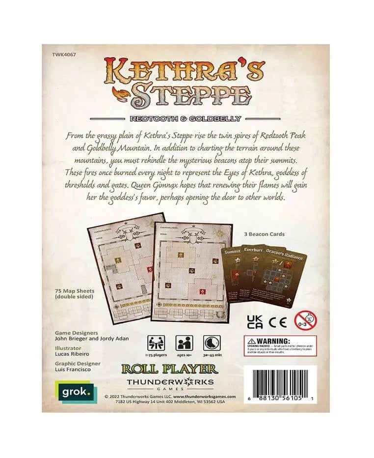 Cartographers: Map Pack 5 - Kethra's Steppe: Redtooth & Goldbelly C.D. Jeux