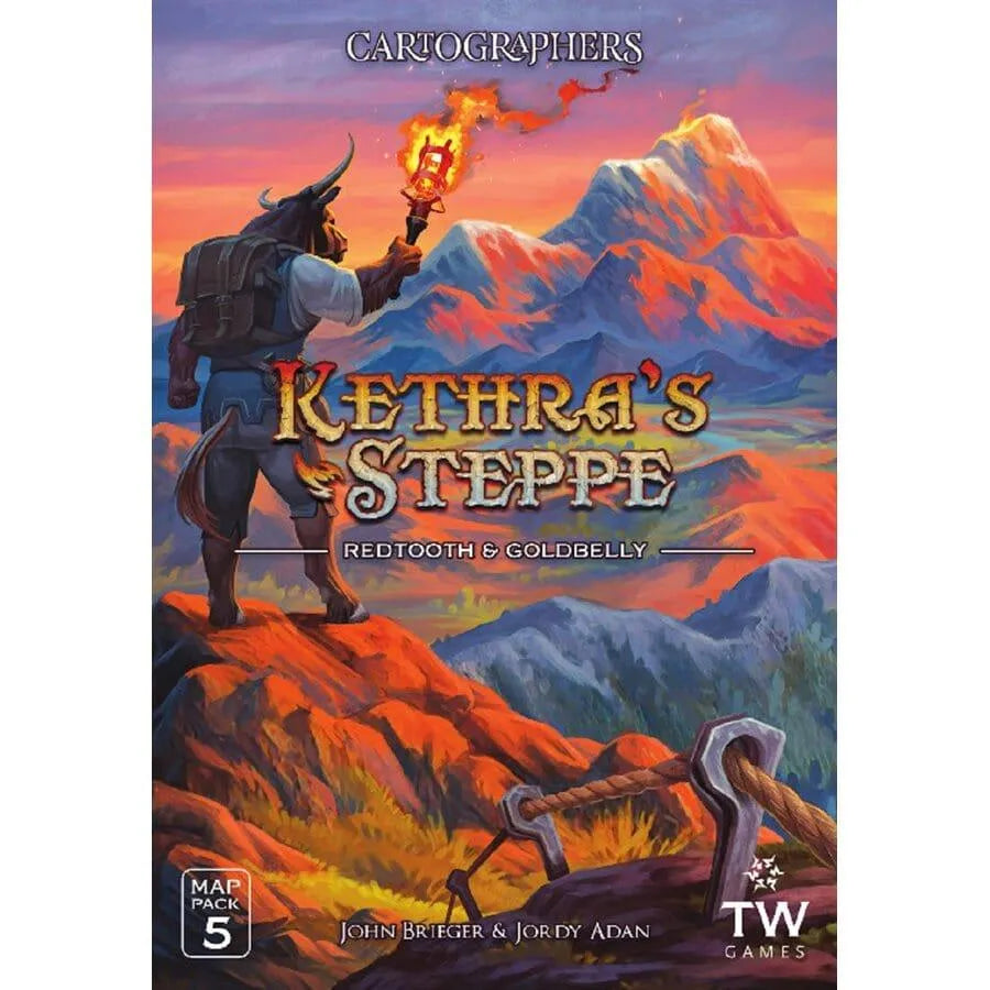 Cartographers: Map Pack 5 - Kethra's Steppe: Redtooth & Goldbelly C.D. Jeux