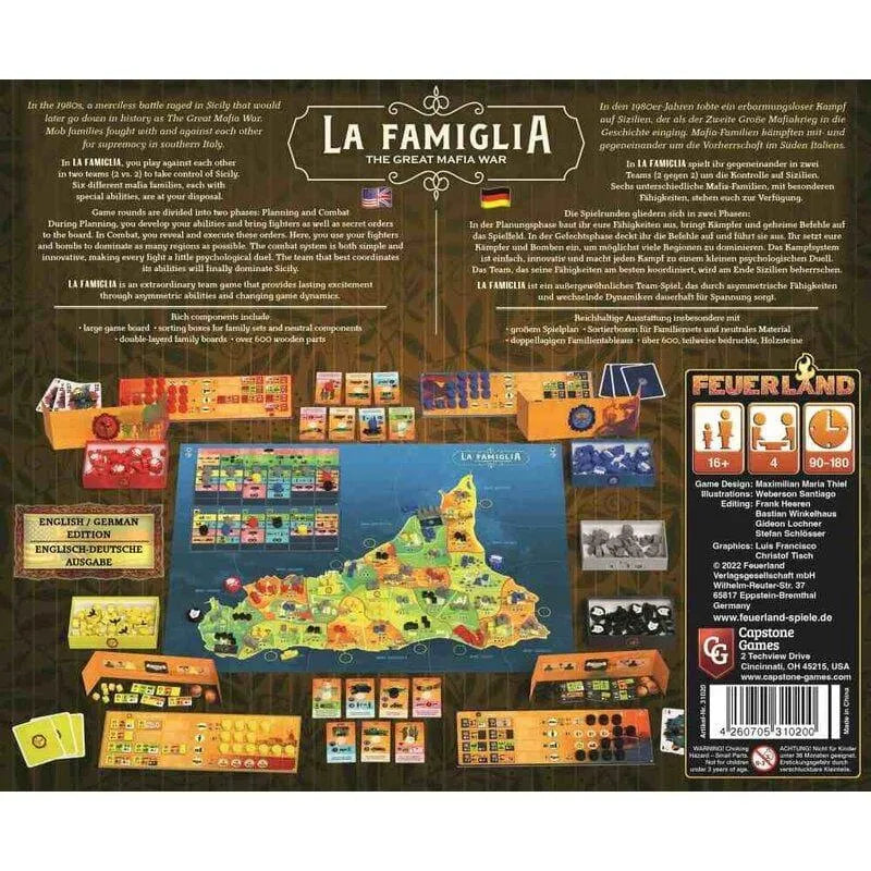 La Famiglia: The Great Mafia War C.D. Jeux