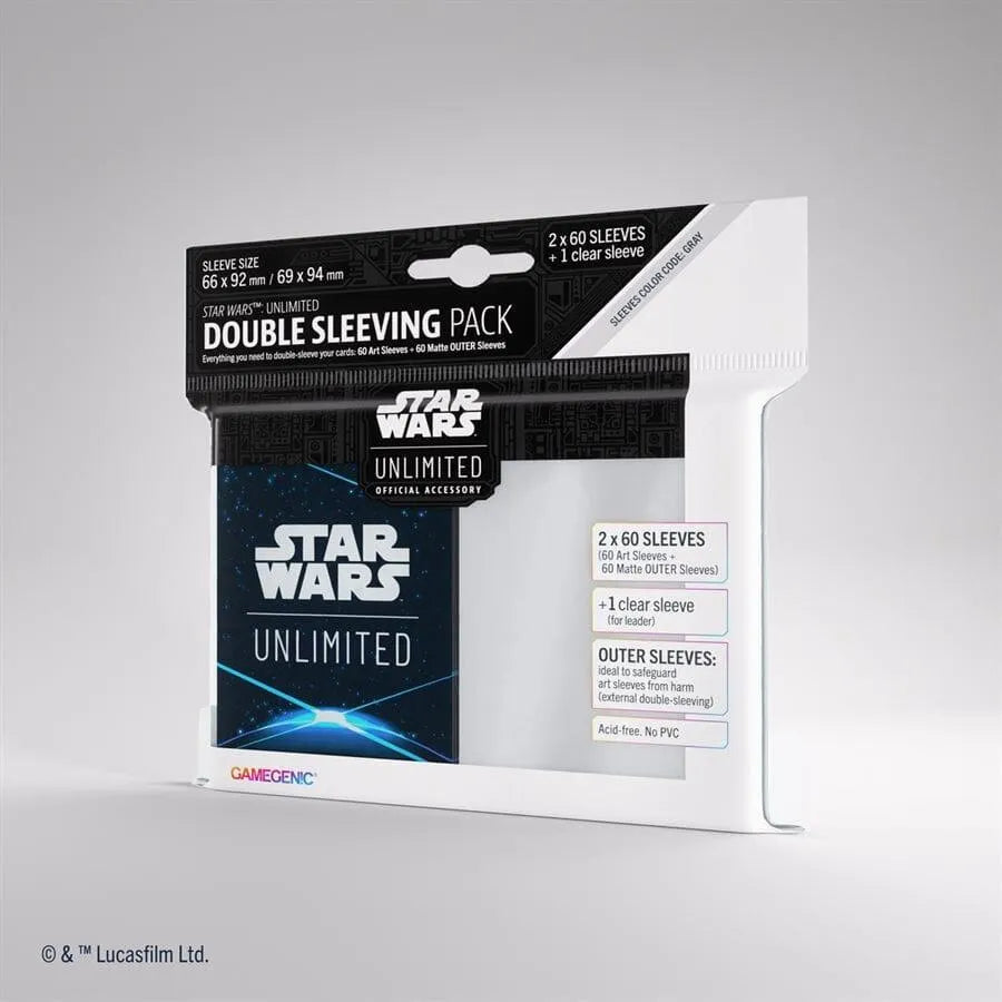 Pre-Order Star Wars: Unlimited Art Sleeves Double Sleeving Pack: Space Blue C.D. Jeux