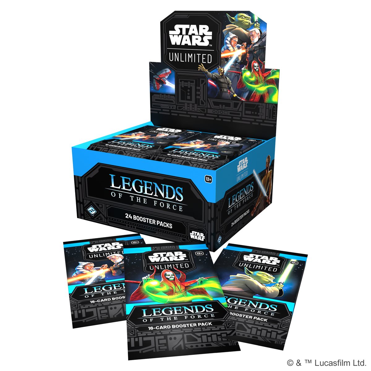 Star Wars : Unlimited - Legends of the Force - Présentoir de boosters (anglais)