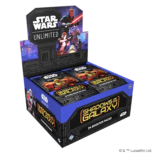 Star Wars: Unlimited – Shadows Of The Galaxy Draft Booster Display